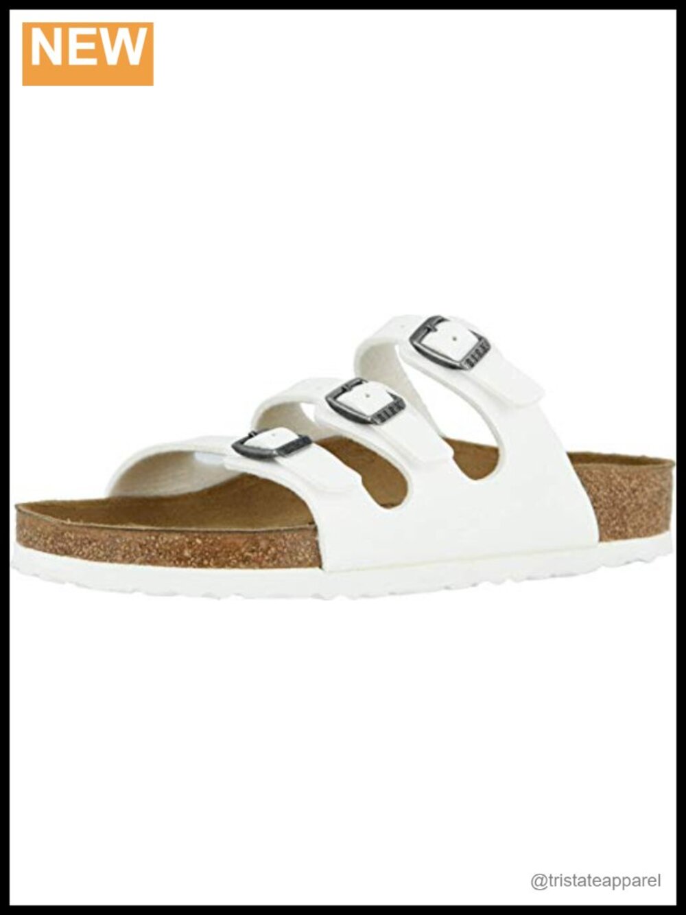 Birkenstock Florida Birko-Flor Triple Strap Slide Sandal Narrow Width